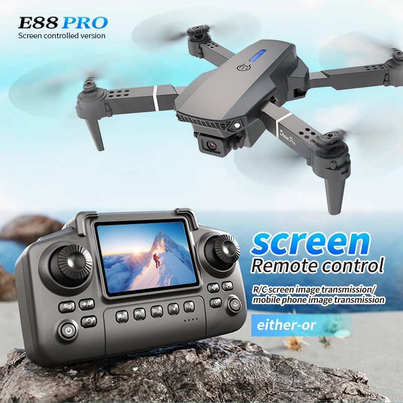 Professional E88 PRO Drone wit - Drone Camera Wide Angle ulasan dan harga