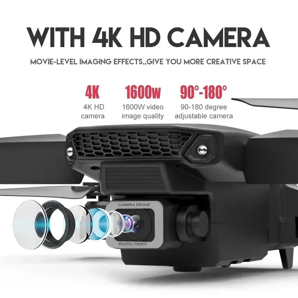 E88 Pro WIFI FPV Drone Wide An - Drone Camera Wide Angle ulasan dan harga