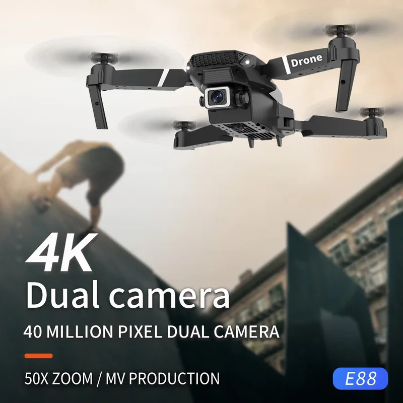 E88 ProIntelligent Folding Dro - Drone Camera Wide Angle ulasan dan harga