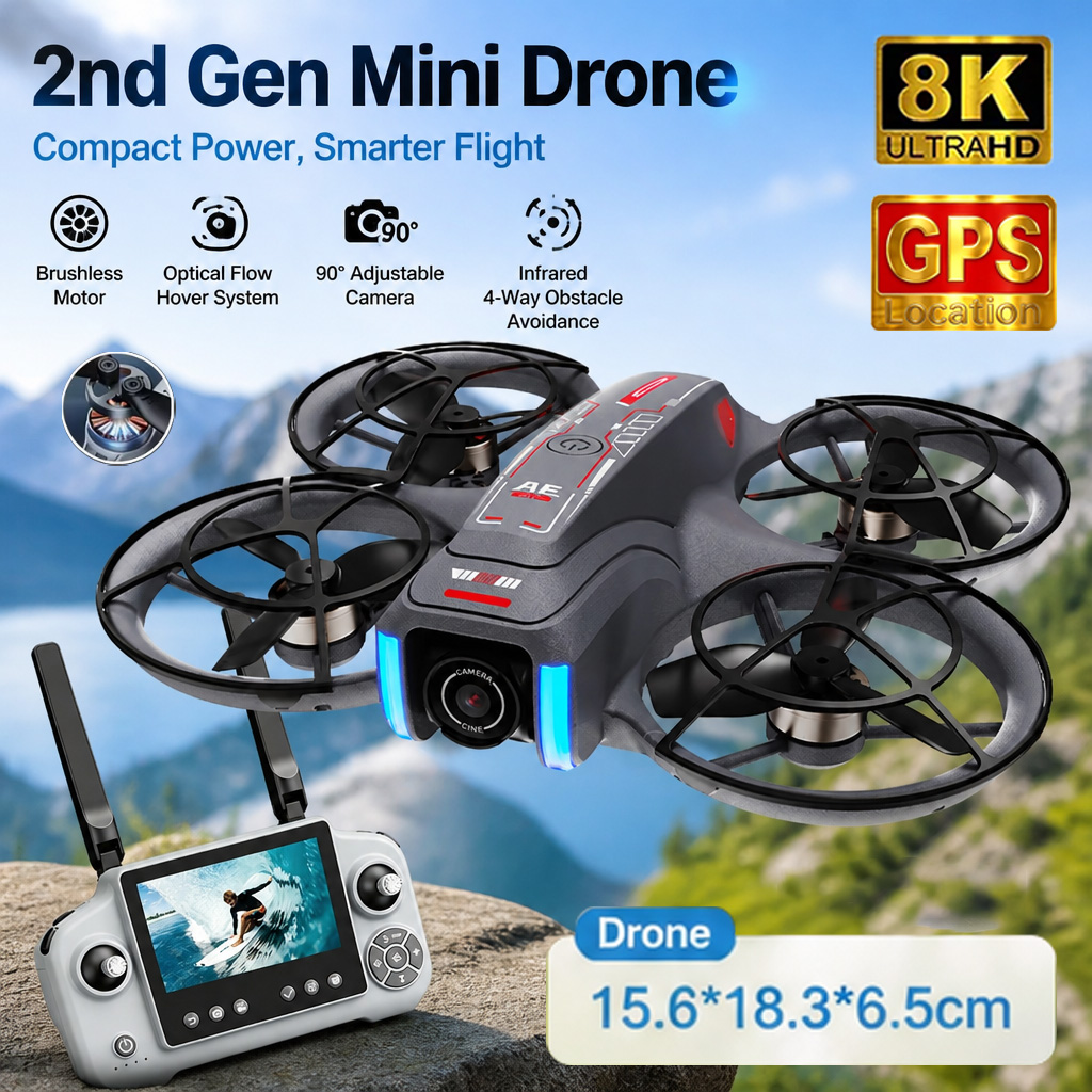 New 2nd AE21 GPS Drone Profess - Drone Camera Night Vision ulasan dan harga