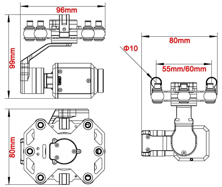 Tarot TL3T20 3-axis Gimbal 640 - Drone Camera Thermal ulasan dan harga