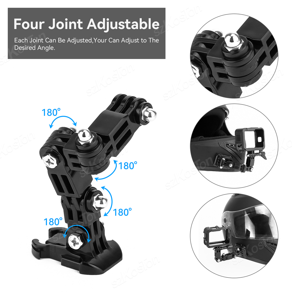 Motorcycle Helmet Chin Mount K - Drone Camera Action ulasan dan harga